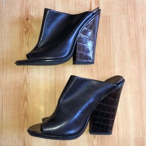 Kenneth Cole wedge mules